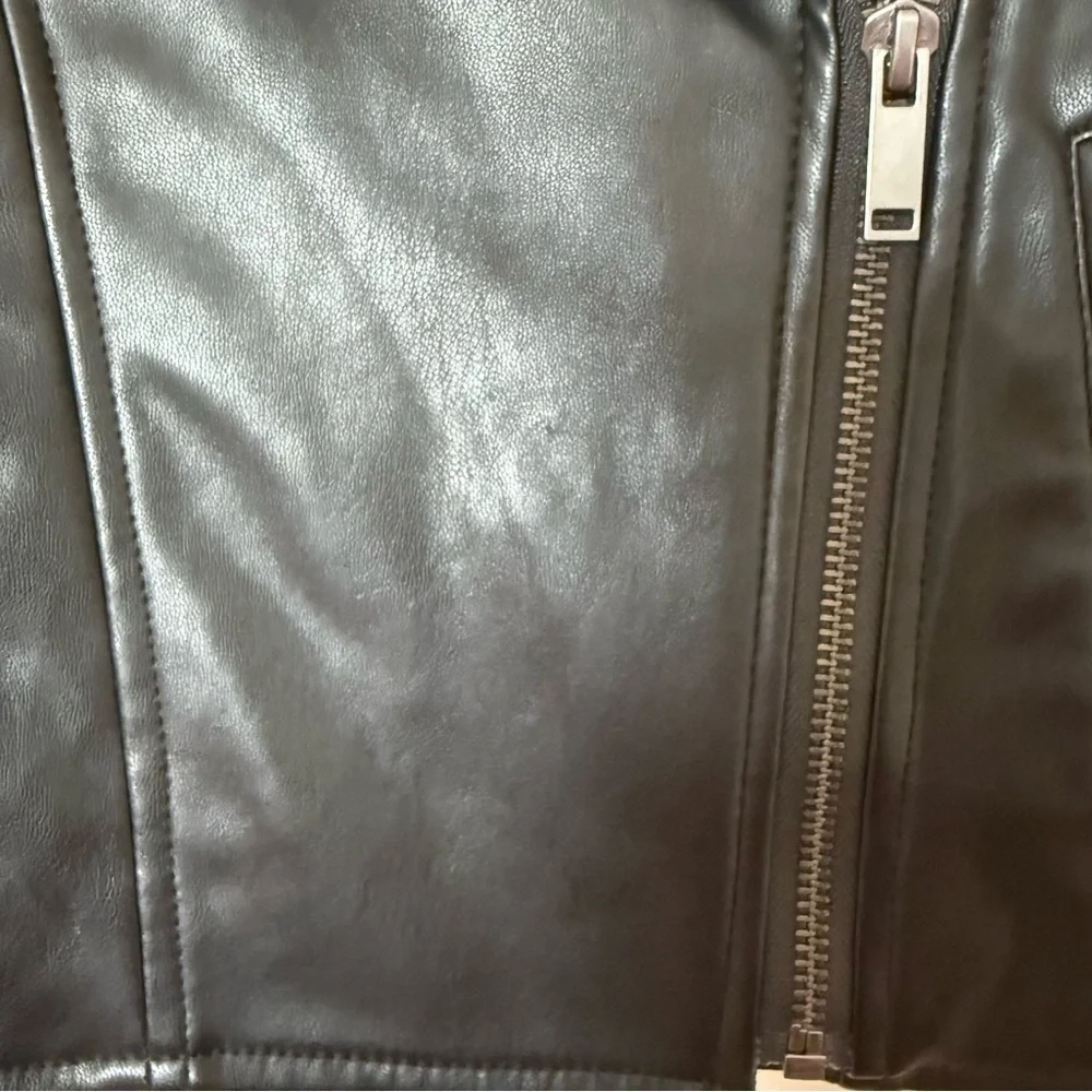 GAP Kids Girl Moto Faux Leather Jacket size small - Picture 10 of 10